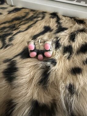 Pink Conch Sterling Silver Buckle Ring